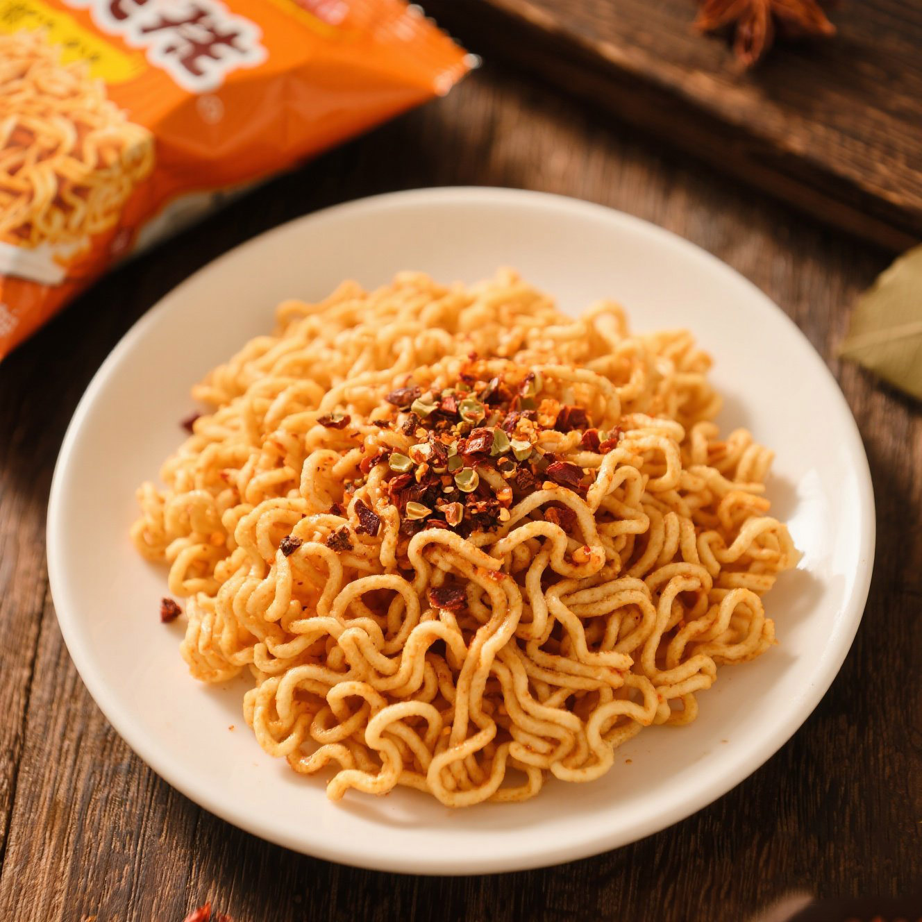 掌心脆干脆面混合味1260g约60包整箱办公室休闲零食